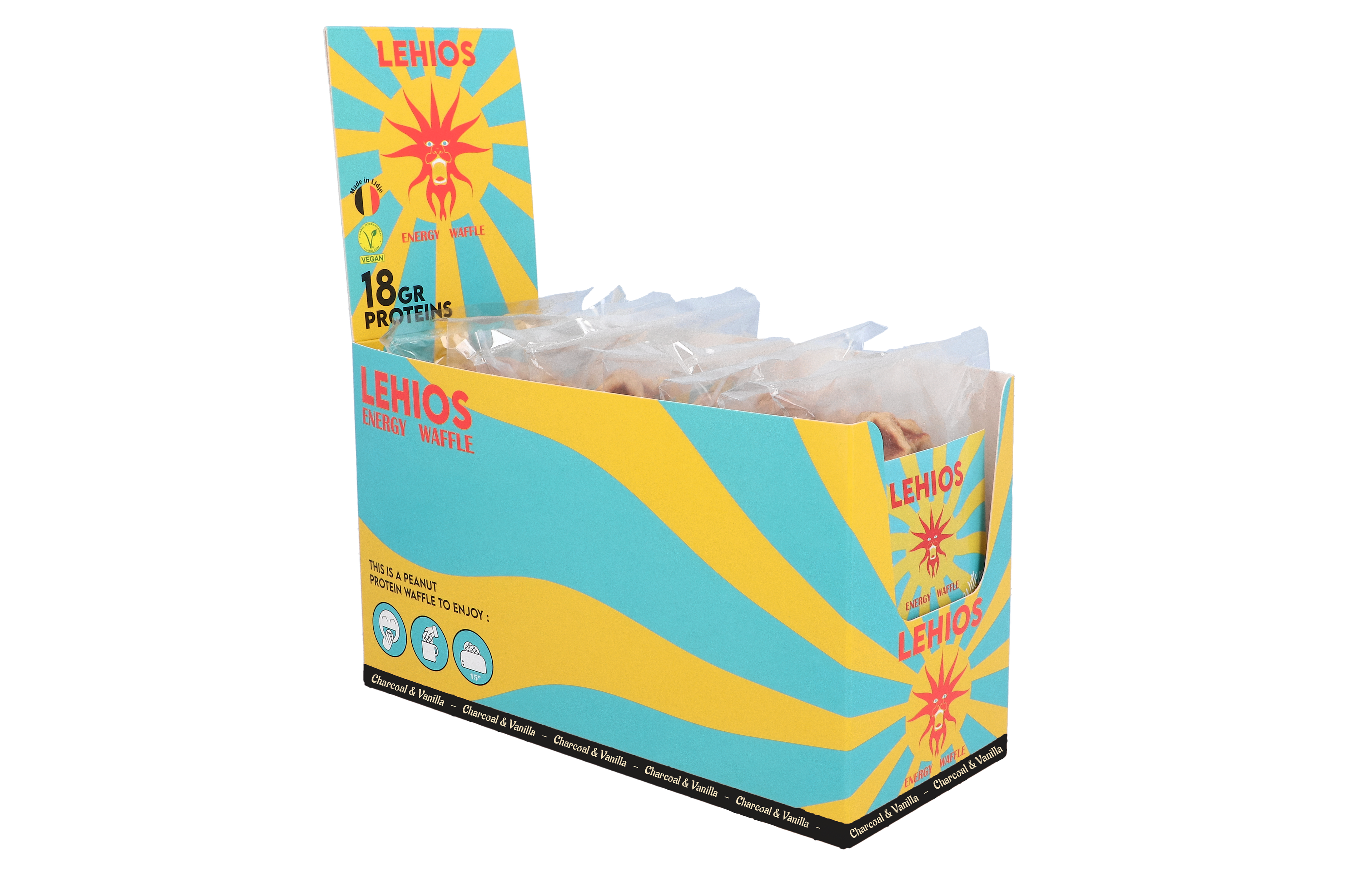 Protein Waffles (8 pieces): Sesame &amp; Vanilla