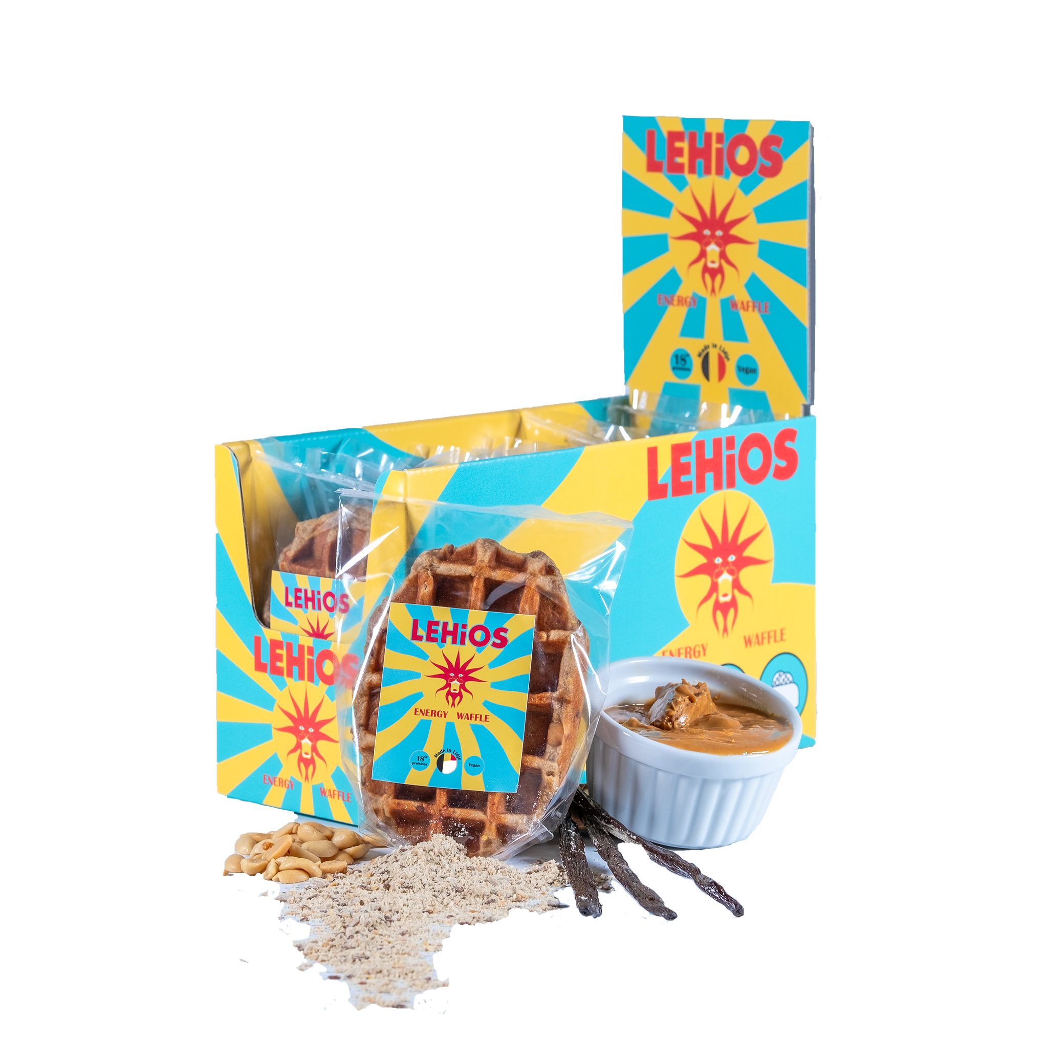 Proteïnewafels (8 stuks): Peanut Dream